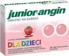 MPC INTERNATIONAL S.A. JUNIOR-ANGIN, tabletki na gardło dla dzieci 24 tab. 1