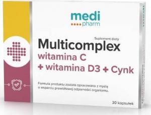 WELLMEDICA Medi Pharm Multicomplex Witaminy C+D+Cynk 30 kaps. 1
