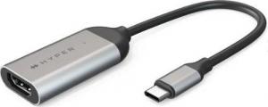 Adapter USB HyperDrive USB-C - HDMI Szary  (HD-H8K-GL) 1