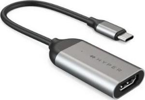 Adapter USB HyperDrive USB-C - HDMI Szary (HD-H8K-GL) 5