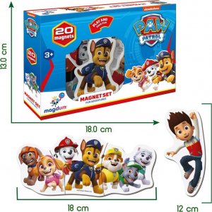 Maksik Magnesy Psi Patrol 20szt Fun adventure ML4034-01 4