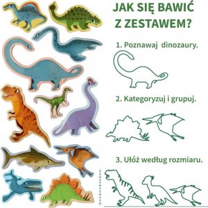 Maksik Magnesy Duże dinozaury MV 6032-06 5