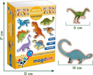 Maksik Magnesy Duże dinozaury MV 6032-06 6