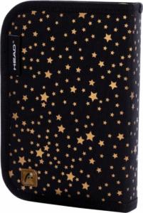 Piórnik Astra Piórnik pojedynczy dwuklapkowy bez wyposażenia HEAD GOLDEN EFFECT MIDNIGHT SKY 3