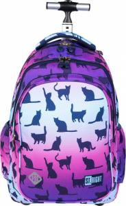 St. Majewski Plecak na kółkach kauczukowych TB1 NIGHT CATS 2