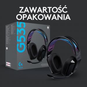 Słuchawki Logitech G535 LIGHTSPEED Czarne (981-000972) 10