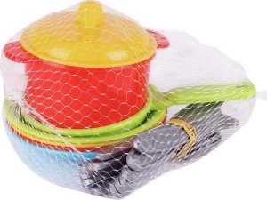 Technok Zestaw talerzy z garnkiem patelnią i sztućcami Marinka 10 TechnoK 1646 p30 3