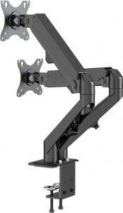 Neomounts Uchwyt biurkowy na 2 monitory 17" - 27" (DS70-700BL2) 4
