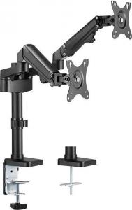 Neomounts Uchwyt biurkowy na 2 monitory 17" - 27" (DS70-750BL2) 2