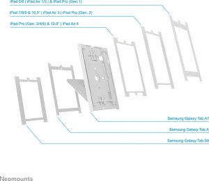 Uchwyt Neomounts TABLET ACC HOLDER COUNTERTOP/DS15-630WH1 NEOMOUNTS 12