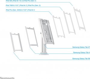 Stojak Neomounts TABLET ACC HOLDER COUNTERTOP/DS15-640WH1 NEOMOUNTS 14