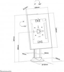 Stojak Neomounts TABLET ACC HOLDER COUNTERTOP/DS15-640WH1 NEOMOUNTS 18