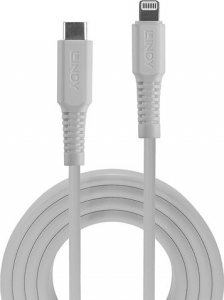 Kabel USB Lindy USB-C - Lightning 3 m Biały (31318) 1