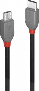 Kabel USB Lindy USB-C - micro-B 3 m Czarny (36893) 1