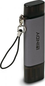 Czytnik Lindy MEMORY READER USB3.2 C & A SD/43335 LINDY 1