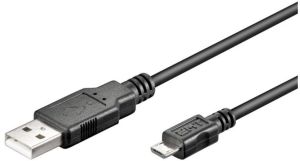 Kabel USB PremiumCord USB-A - microUSB 0.6 m Czarny (296010320961) 1