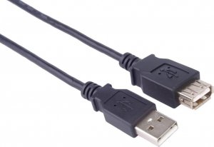 Kabel USB PremiumCord USB-A - USB-A 0.5 m Czarny (2960103209671) 1