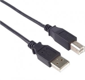Kabel USB PremiumCord USB-A - USB-B 1 m Czarny (2960103209731) 1