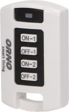 Orno Pilot ORNO SMART LIVING, 2 kanały, do 30 m, 1x12V A27, Do gniazdek i żarówek sterowanych bezprzewodowo - OR-SH-1708 1