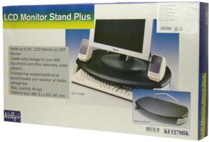 Podstawa pod monitor, czarny, drewno-plastyk, 40 nośność 2