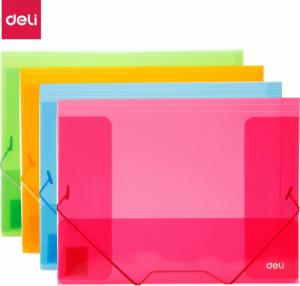 Deli TECZKA Z GUMKĄ NAROŻNĄ DELI PP A4 39504 MIX KOLORÓW 1