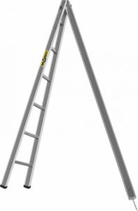 DRABEST Drabina ogrodowa aluminiowa trójkątna 6 szczebli 150 kg 1