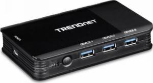 Switch TRENDnet Przełącznik Trendnet TK-U404 USB Czarny 1