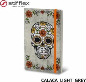 Stifflex Notatnik STIFFLEX, 13x21cm, 192 strony, Calaca - light grey 1