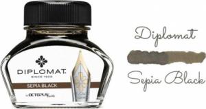 Diplomat Atrament do piór wiecznych DIPLOMAT, w kałamarzu, 30 ml, czarny sepia 3
