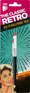 ICO Długopis automatyczny ICO Retro 70'C, blister, wkład niebieski, mix kolorów 2