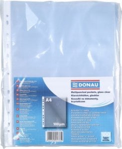 Donau Koszulki na dokumenty DONAU, PP, A4, krystal, 100mikr., 100szt. 1