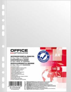 Office Products Koszulki na dokumenty OFFICE PRODUCTS, PP, A4, groszkowe, 50mikr., 100szt. 1