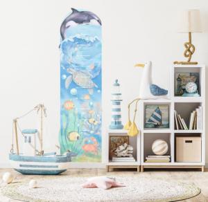 Pastelowe Love Miarka | Podwodny świat - Naklejka na ścianę 2