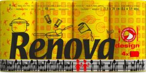 Renova Ręcznik papierowy Renova DESIGN COLORS żółte 4szt 1