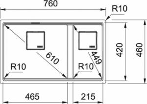 Zlewozmywak Franke Kanon KNG 120 Fragranit+ czarny mat (125.0633.004) 2