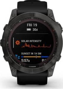 Zegarek sportowy Garmin Fenix 7X Sapphire Solar DLC Czarny  (010-02541-11) 2