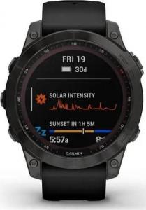 Zegarek sportowy Garmin Fenix 7 Sapphire Solar DLC Czarny  (010-02540-35) 2