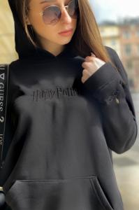 Babaco Bluza damska z haftem Harry Potter 004 Premium Harry Potter Czarny Rozmiar: M 2