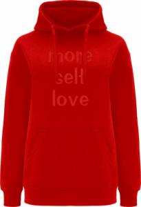 Babaco Bluza damska z haftem More self love 006 Babaco Czerwony Rozmiar: 3XL 1