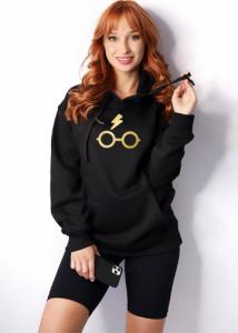 Babaco Bluza damska z kapturem Harry Potter 039 Czarny Rozmiar: S 2