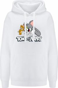 Babaco Bluza damska z kapturem Tom i Jerry 023 Tom & Jerry Biały Rozmiar: XS 1