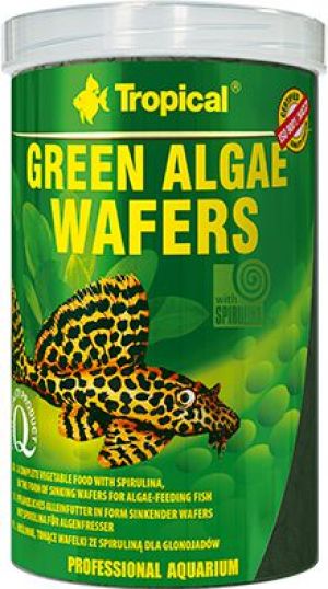 Tropical Green Algae Wafers tonące roślinne wafelki dla ryb 1000ml 1