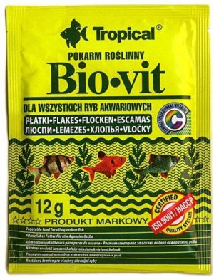 Tropical Bio-Vit pokarm roślinny dla rybek 12g 1