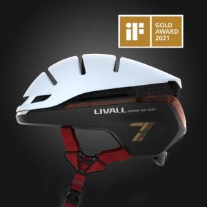Livall Smart Kask Rowerowy LED/SOS r. 58-62cm Biały EVO21 9