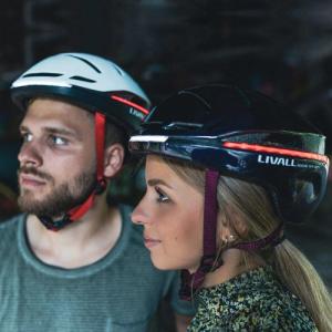 Livall Smart Kask Rowerowy LED/SOS r. 58-62cm Miętowy EVO21 5