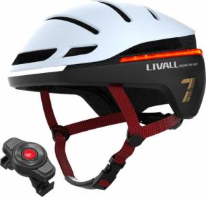Livall Smart Kask Rowerowy LED/SOS r. 54-58cm Biały EVO21 1