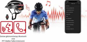 Livall Smart Kask MTB MT1 Neo Intercom/LED/SOS/BT r. 54-58cm szary 4