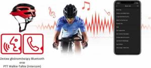 Livall Smart Kask MTB MT1 Neo Intercom/LED/SOS/BT r. 54-58cm czerwony 4