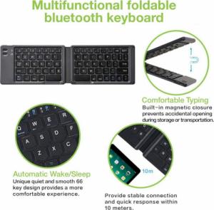 Klawiatura Techly Techly Składana Klawiatura Bezprzewodowa Bluetooth US QWERTY 6