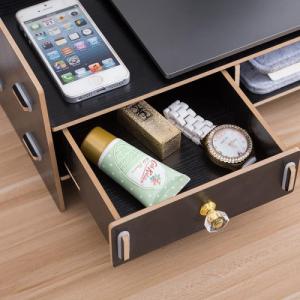 Gold Start Szafka podstawka pod monitor z półkami, Orzech 6